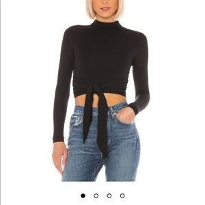 Colorado Wrap Top in Black